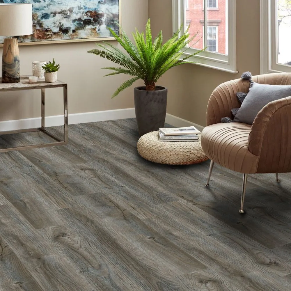 Deco Products HYDROSTOP 20-mil 7.1-in W x 48-in L Waterproof Interlocking Vinyl Plank, photo 38 of 48