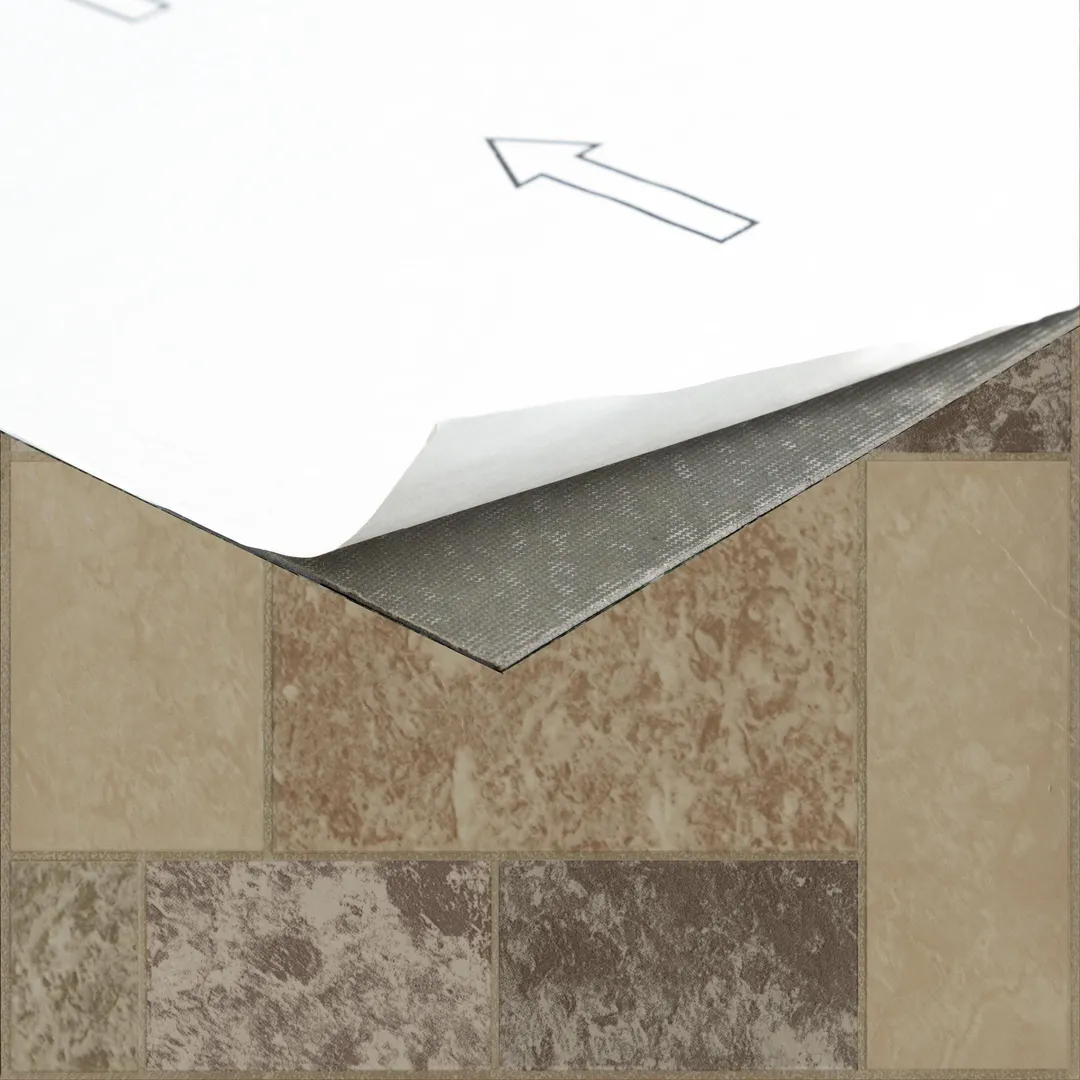 Achim Tivoli Marble Block 12-in x 12-in Peel-and-Stick Vinyl Tile Flooring, 45-sq ft Carton, photo 4 of 8