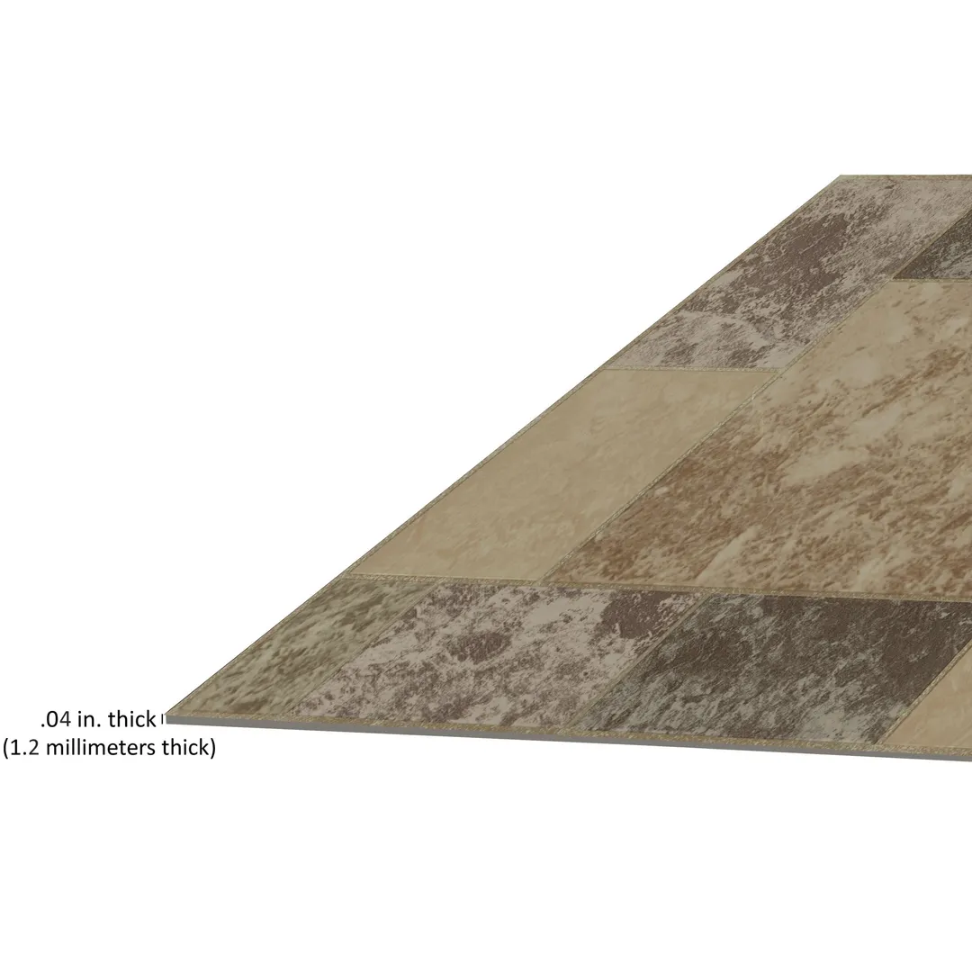Achim Tivoli Marble Block 12-in x 12-in Peel-and-Stick Vinyl Tile Flooring, 45-sq ft Carton, photo 3 of 8
