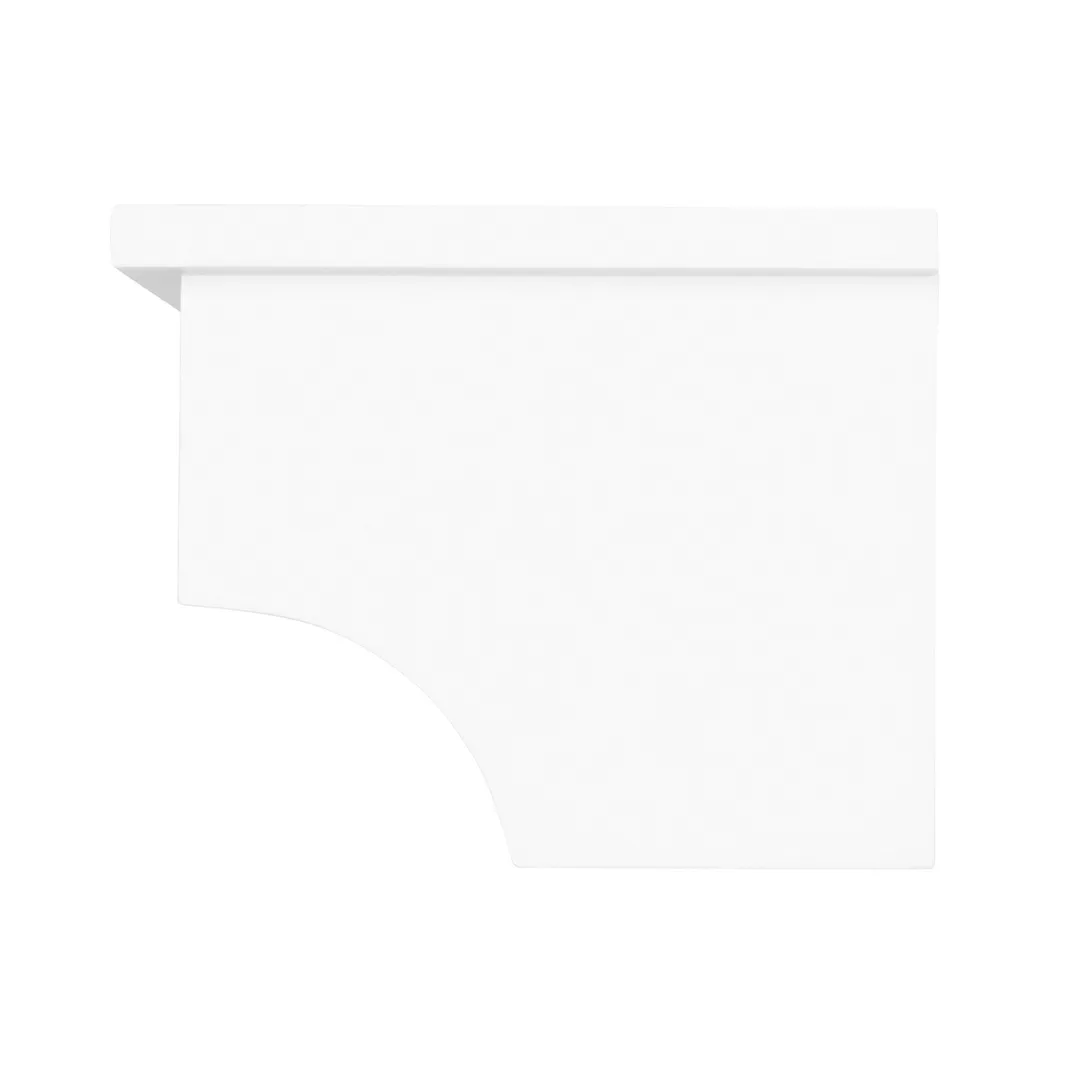 Alaterre Furniture 27-in x 65-in x 8-in White Wood Freestanding Linen Cabinet, photo 6 of 6