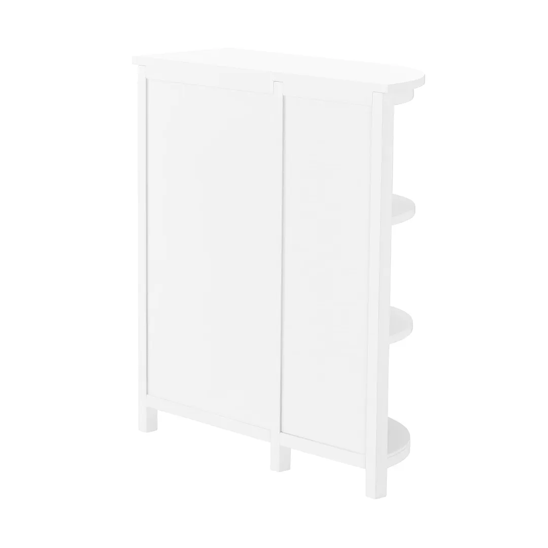 Alaterre Furniture 27-in x 28-in x 10-in White Wood Freestanding Linen Cabinet, photo 5 of 8