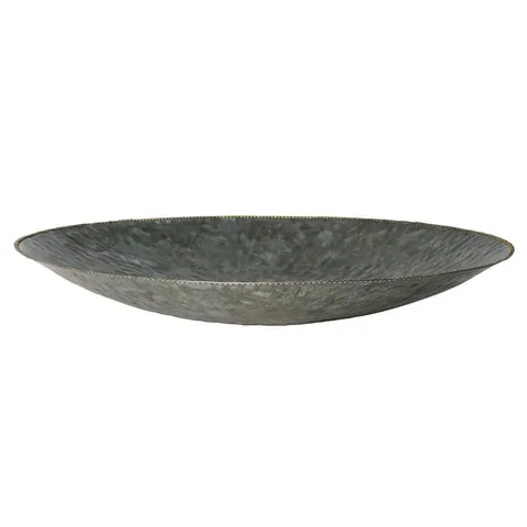 Industrial Luxe Small Galvanized Iron Serving Bowl