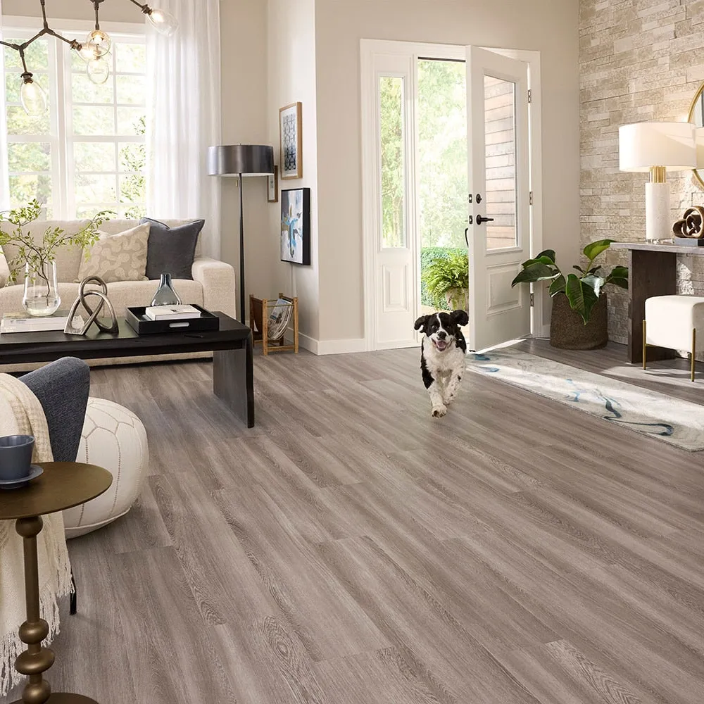 Pergo DuraCraft Lourdes Oak Gray Waterproof Luxury Vinyl Plank Flooring - 17.32 sq ft/ Carton, photo 8 of 10