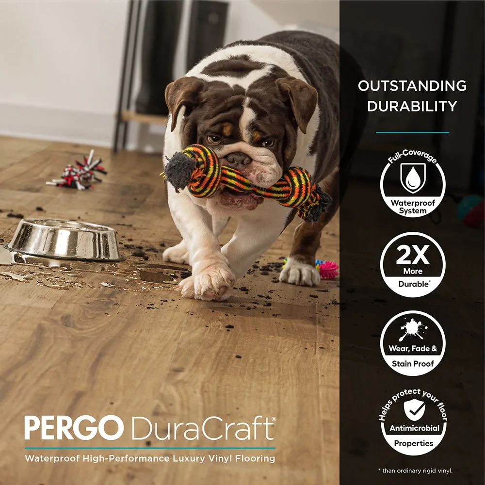 Pergo DuraCraft Lourdes Oak Gray Waterproof Luxury Vinyl Plank Flooring - 17.32 sq ft/ Carton, photo 7 of 10