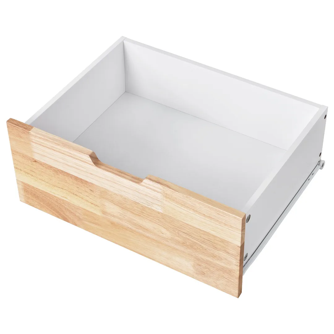 Xspracer White Mdf Base with Wood Top Rolling Kitchen Island (22-in x 46-in x 36-in), photo 9 of 18