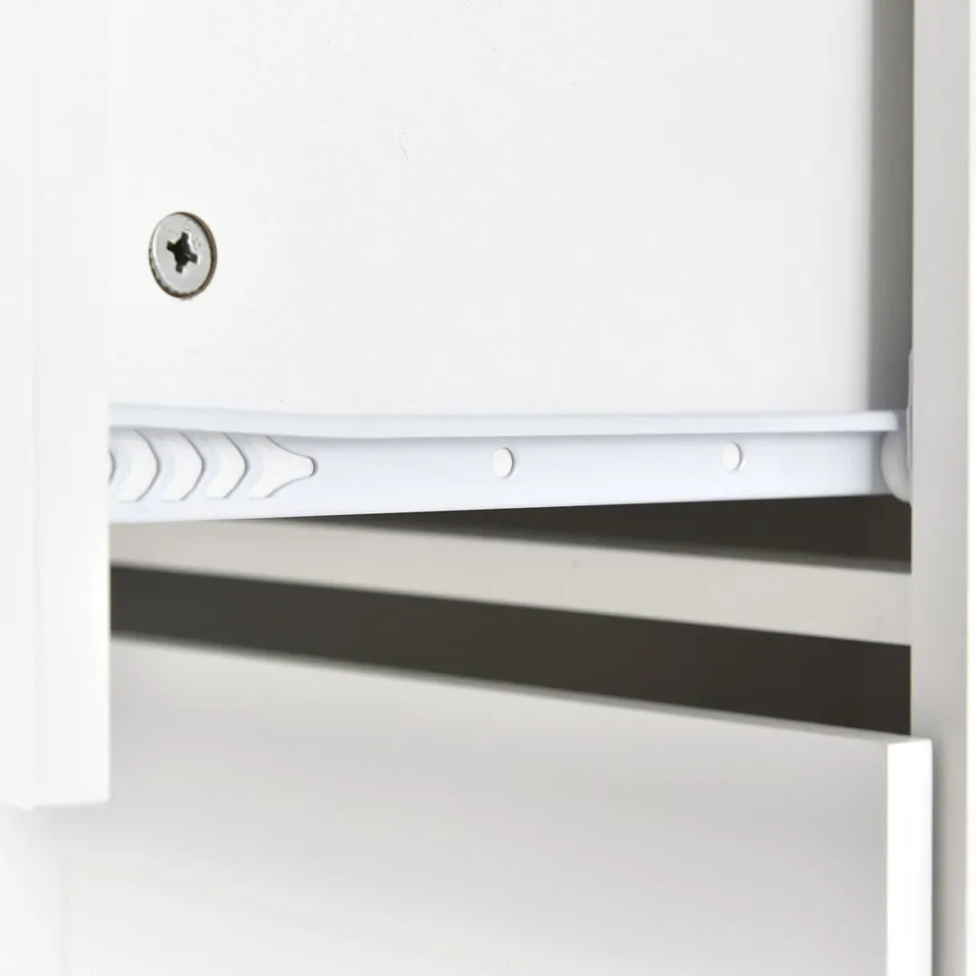 Xspracer White Mdf Base with Wood Top Rolling Kitchen Island (30-in x 53-in x 37-in), photo 11 of 20