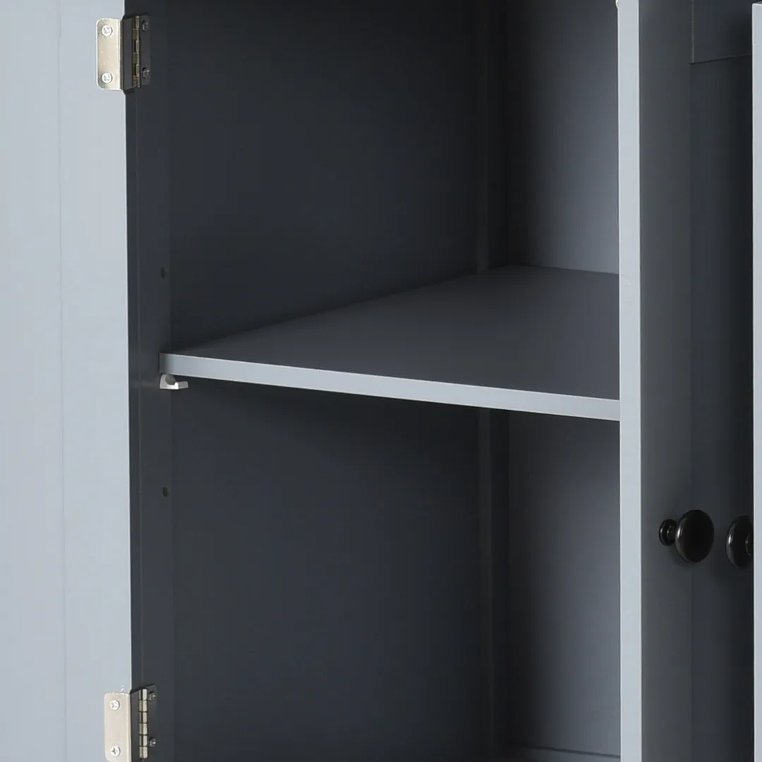 Xspracer Gray Mdf Base with Wood Top Rolling Kitchen Island (19-in x 54-in x 36-in), photo 9 of 18