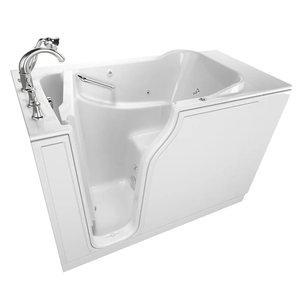 Gelcoat Value Series 52 in. Right Hand Walk-In Whirlpool Bathtub in White, photo 15 of 16