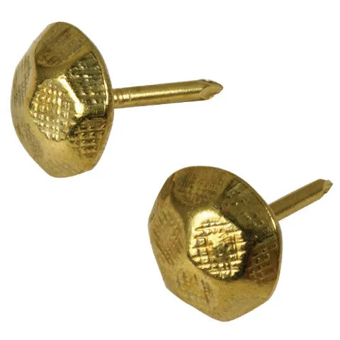1/2 in. Brass Hammered Furniture Nails