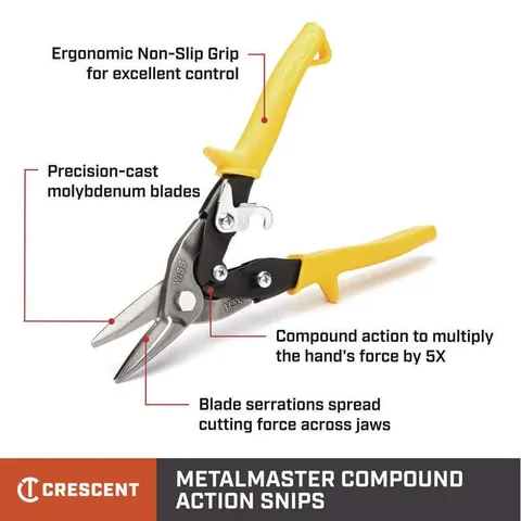 Wiss 9-3/4 in. Compound Action Straight