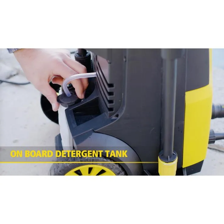 Stanley 1,900 PSI 1.4 GPM Electric Pressure Washer 20 ft. Hose with Storage Reel, Detergent Tank, Spray Gun, 2 Nozzles and More, photo 4 of 6