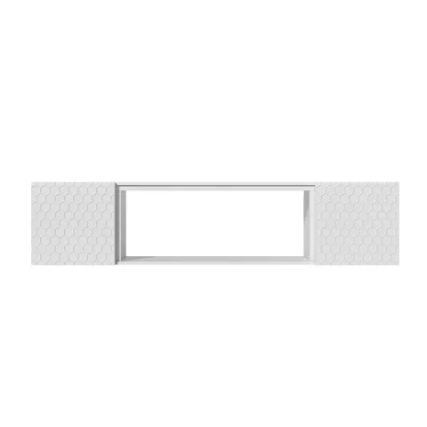 Modern/Contemporary White Tv Cabinet Integrated Tv Mount