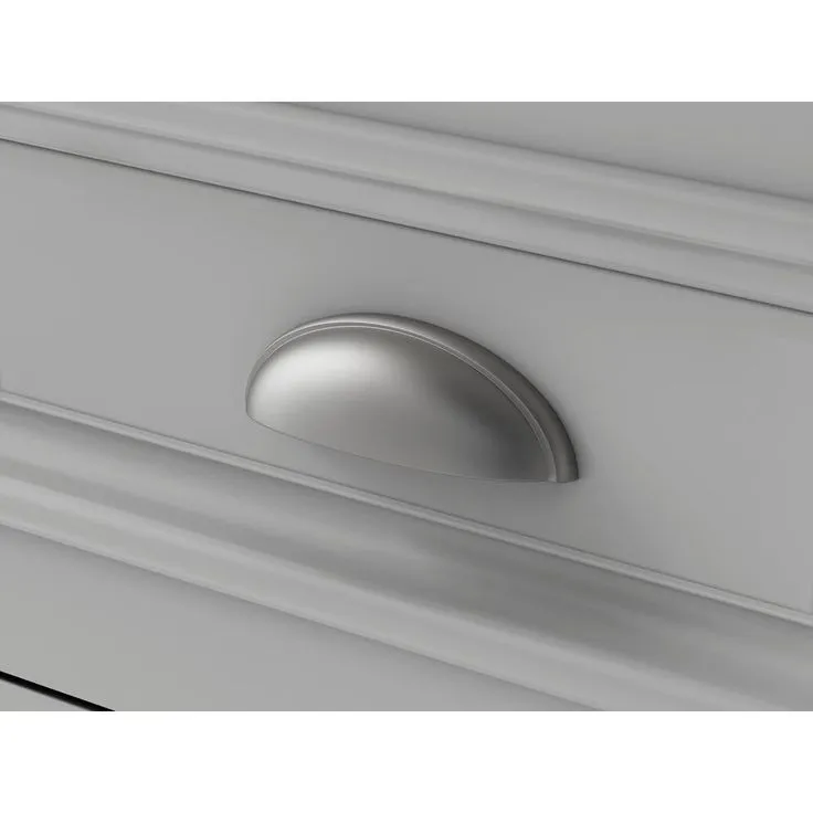 Sadie 38 in. W x 21.5 in. D Vanity in Dove Grey with Marble Vanity Top in Natural White with White Sink, photo 5 of 6