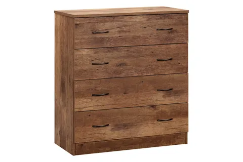 OS Home and Office Furniture Model 6007 Four Drawer Chest in Mountain Oak