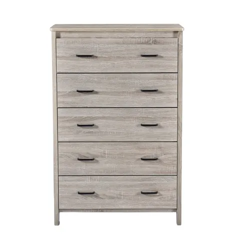 Brown 5-Drawer Chest
