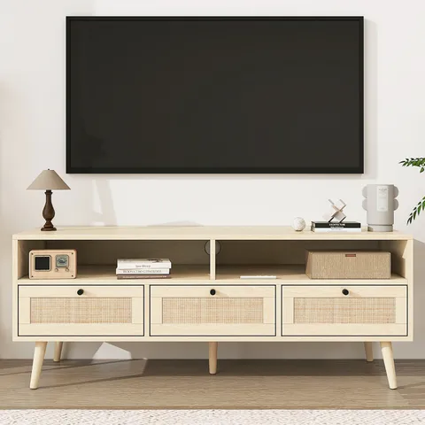 Farmhouse/Rustic Oak Tv Cabinet (Accommodates TVs up to 55-in)
