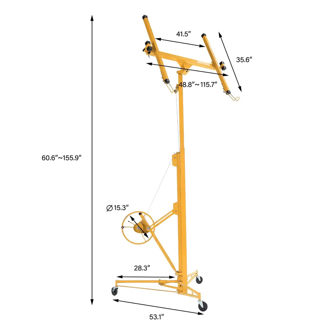 Maocao Hoom 13ft Drywall Lift 13-ft H x 53.1-in L x 53.1-in W Steel Drywall Lift, photo 4 of 10
