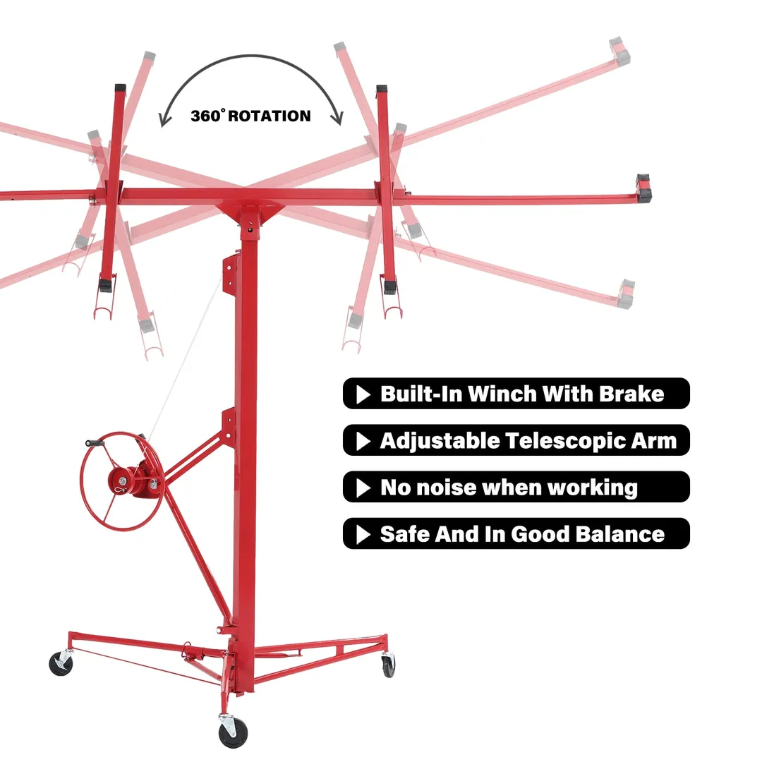 Maocao Hoom 16ft Drywall Lift 16-ft H x 53.1-in L x 53.1-in W Steel Drywall Lift, photo 6 of 10