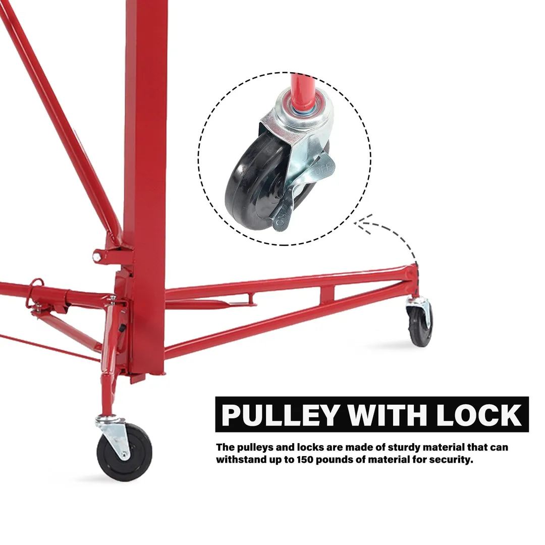 Maocao Hoom 16ft Drywall Lift 16-ft H x 53.1-in L x 53.1-in W Steel Drywall Lift, photo 9 of 10