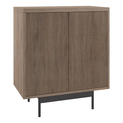 Whitman Antiqued Gray Oak 2-Shelf Office Cabinet