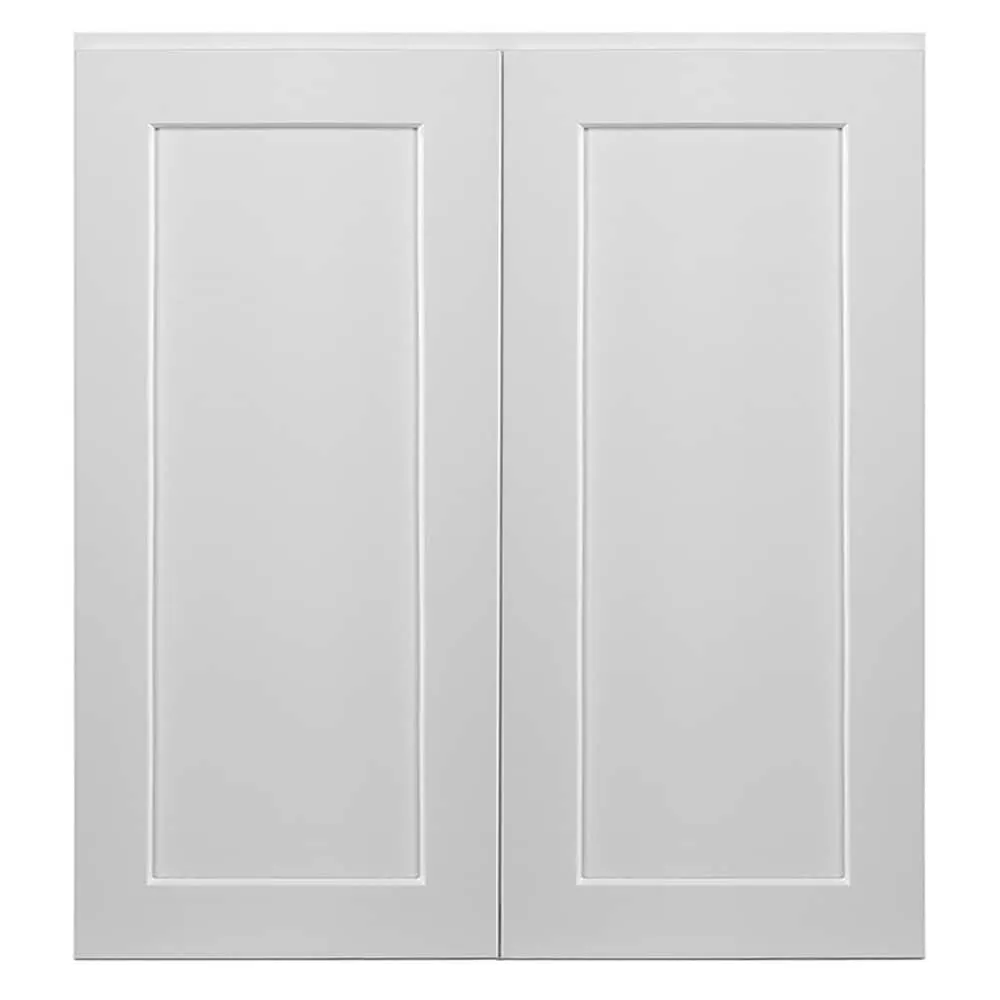 Design House Brookings 33-in W x 36-in H x 12-in D White Maple Wall Ready To Assemble Plywood Cabinet (Recessed Panel Shaker Door Style), photo 5 of 19