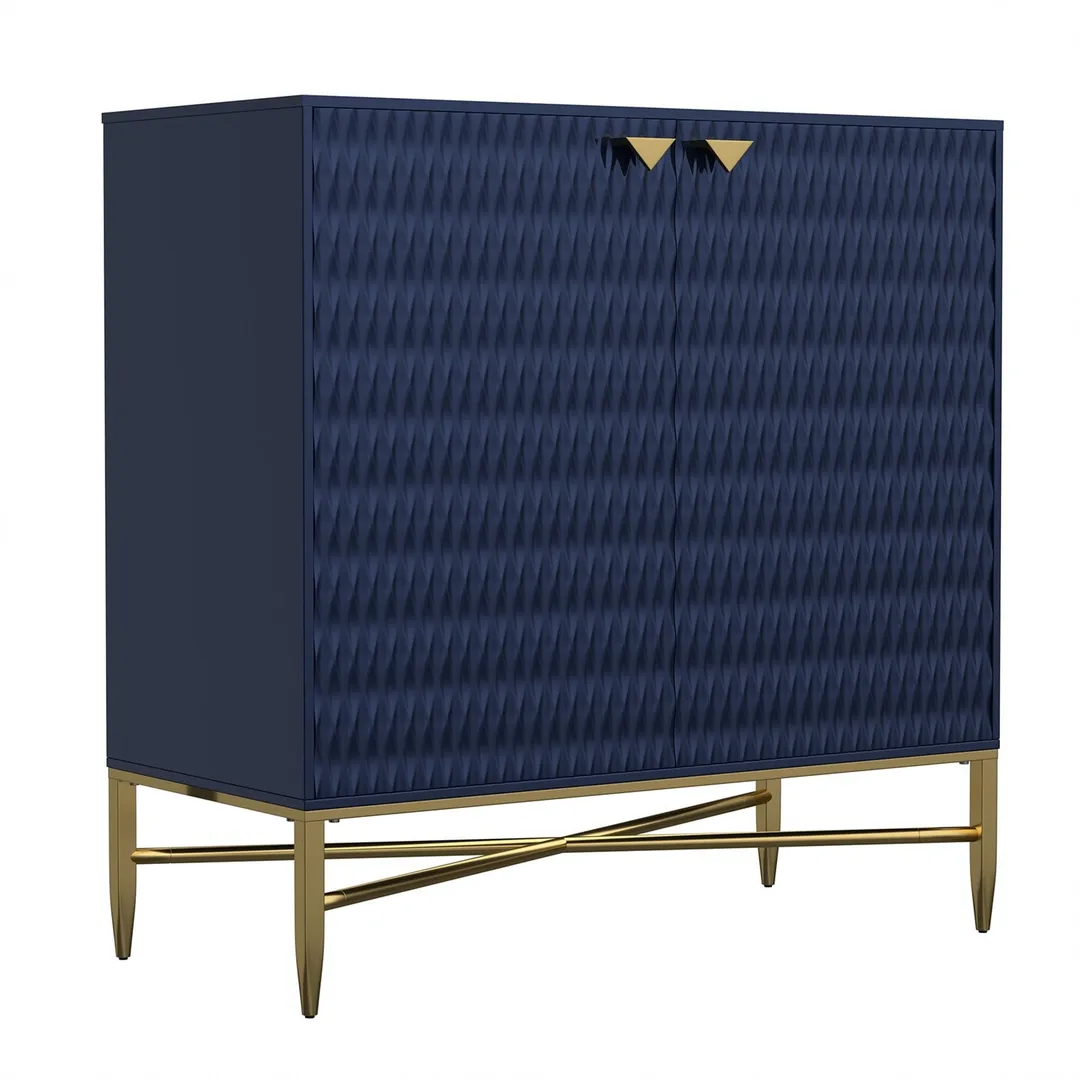Mondawe 31.5 in. 2-Door Locker Accent Cabinet, Blue, photo 6 of 11