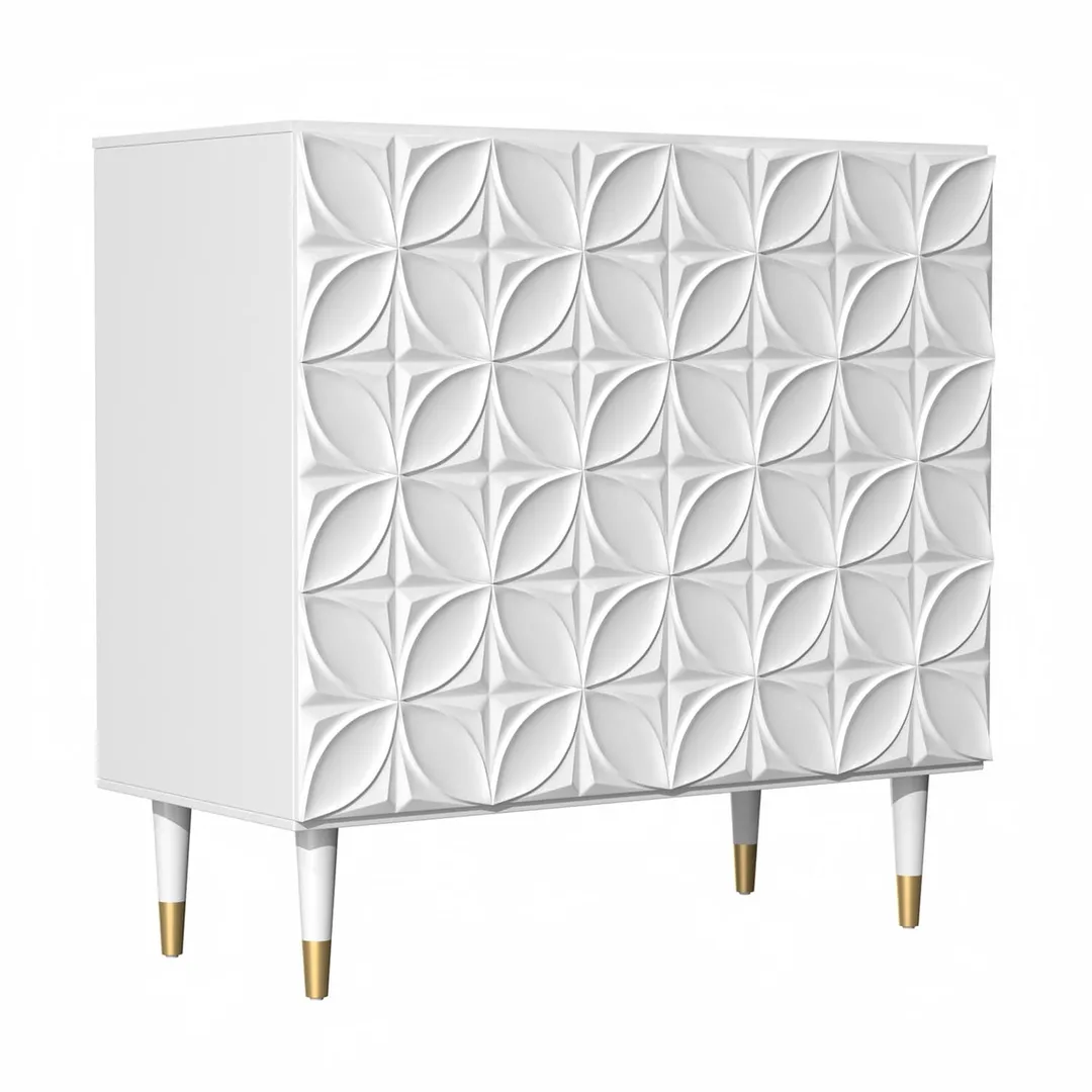 Mondawe 31.5 in. 2-Door Locker Accent Cabinet Chests, White, photo 7 of 12