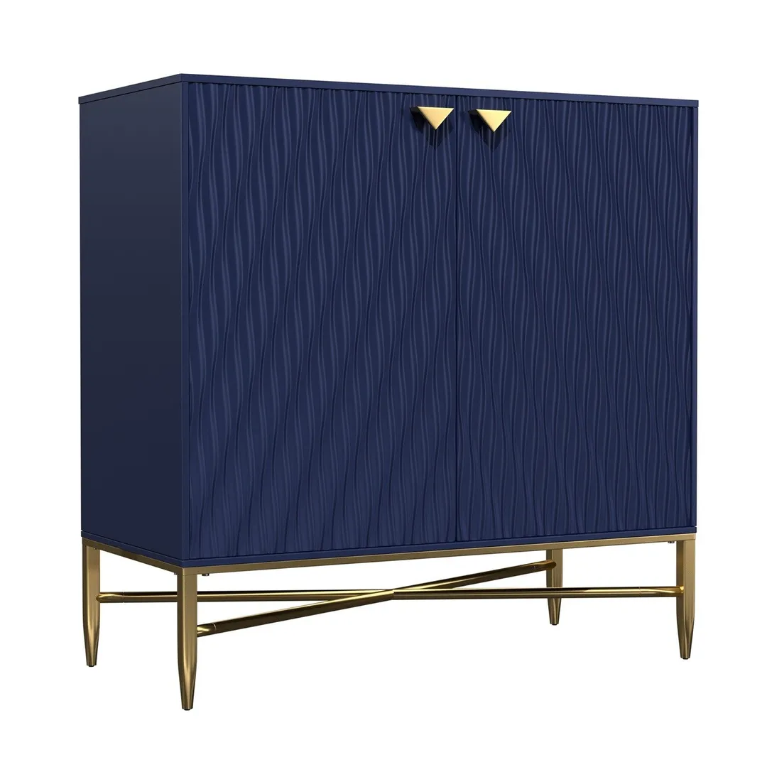 Mondawe 31.5 in. 2-Door Locker Accent Cabinet Chests, Blue, photo 8 of 13