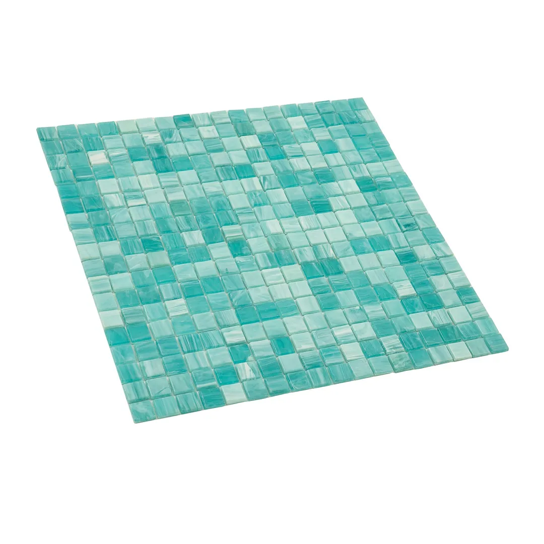 Apollo Tile Skosh Aqua Green 11-1/2-in x 11-1/2-in Glossy Glass Uniform Squares Floor and Wall Tile (18.69-sq. ft/ Carton), photo 5 of 5