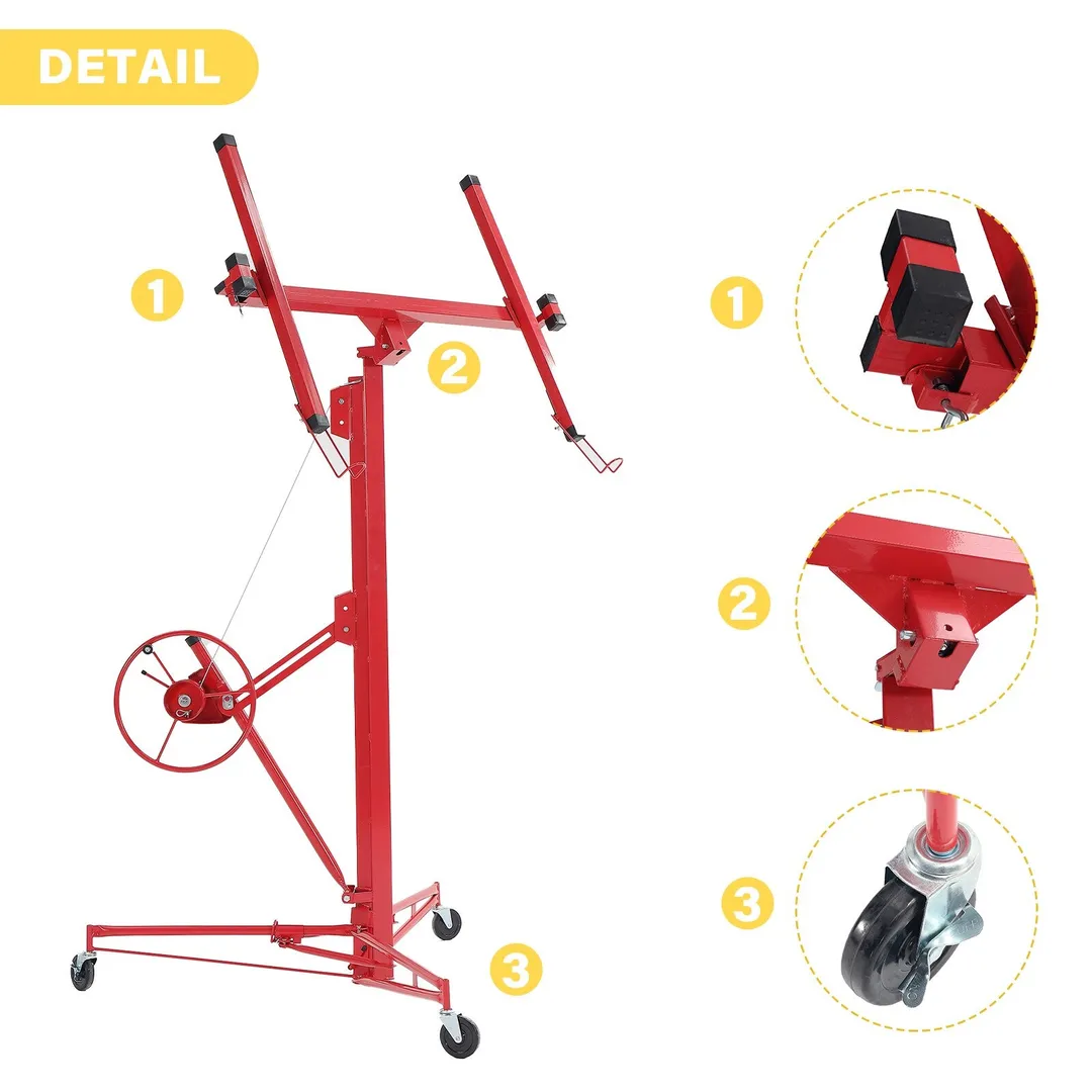 Maocao Hoom 11ft Red Drywall Lift 11-ft H x 53.5-in L x 53.5-in W Steel Drywall Lift, photo 6 of 10