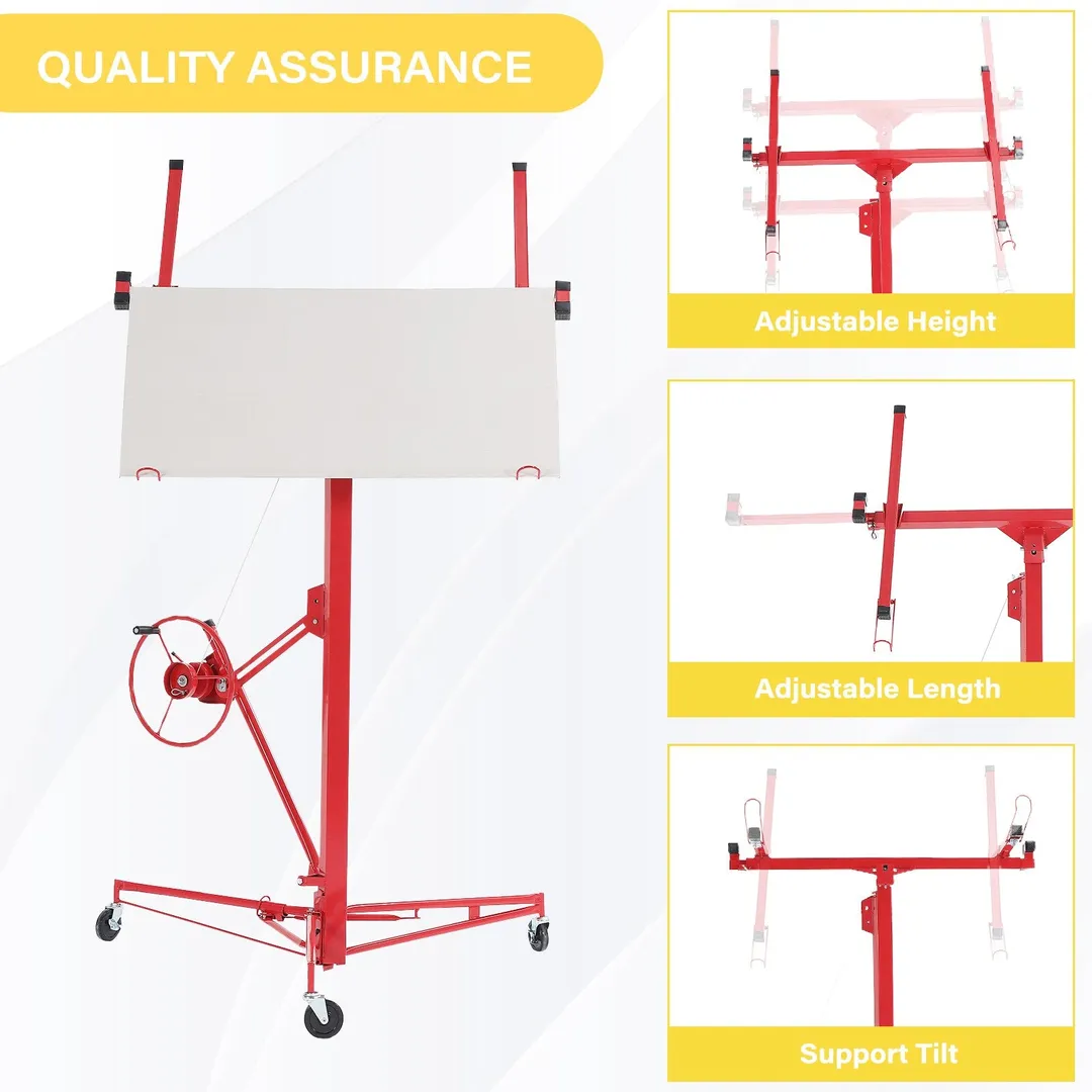 Maocao Hoom 11ft Red Drywall Lift 11-ft H x 53.5-in L x 53.5-in W Steel Drywall Lift, photo 5 of 10