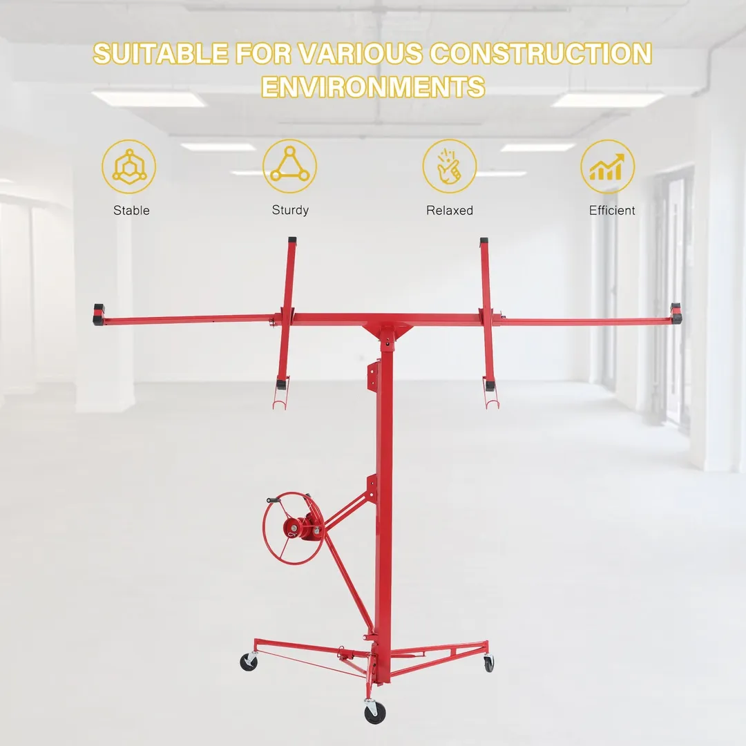 Maocao Hoom 11ft Red Drywall Lift 11-ft H x 53.5-in L x 53.5-in W Steel Drywall Lift, photo 9 of 10