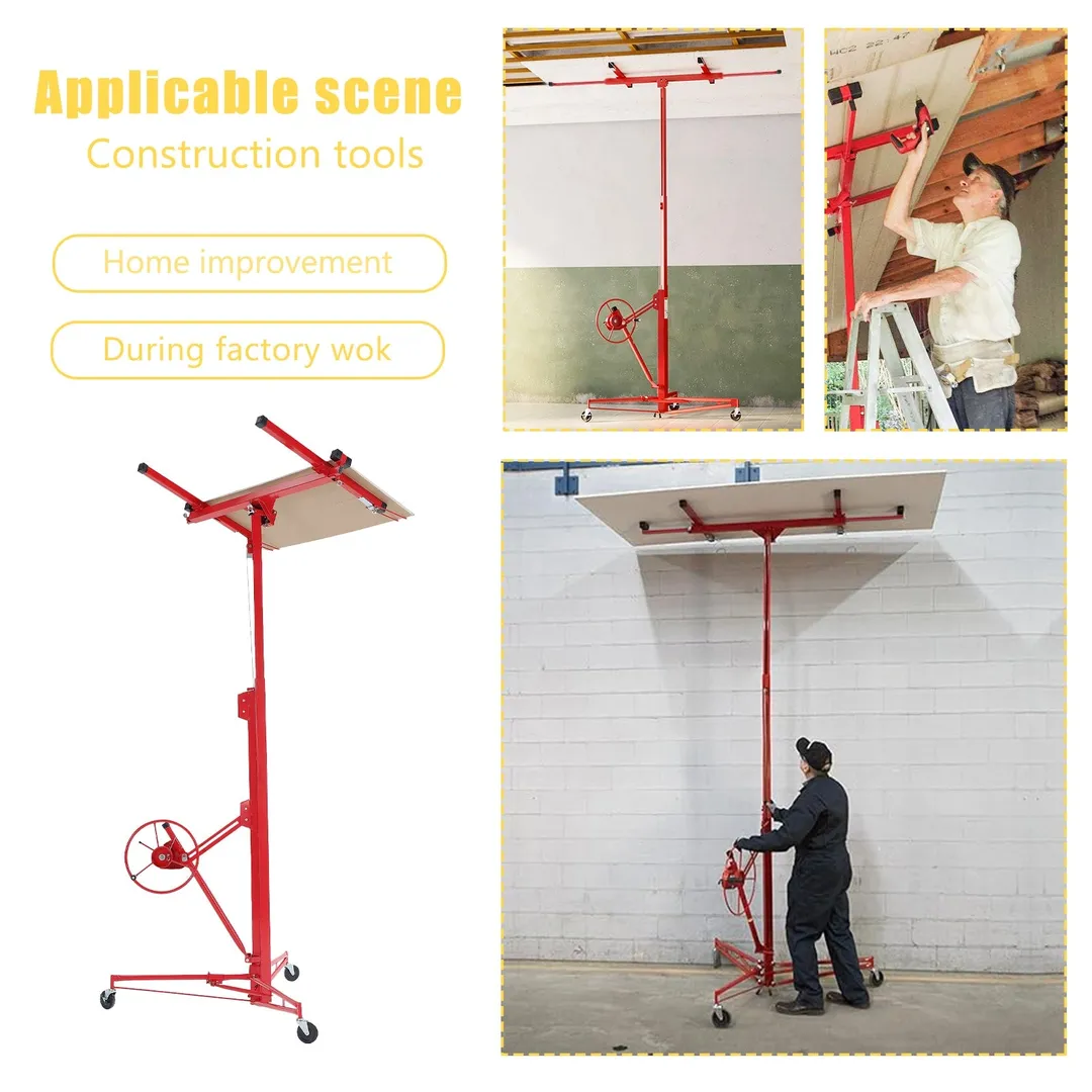 Maocao Hoom 11ft Red Drywall Lift 11-ft H x 53.5-in L x 53.5-in W Steel Drywall Lift, photo 7 of 10
