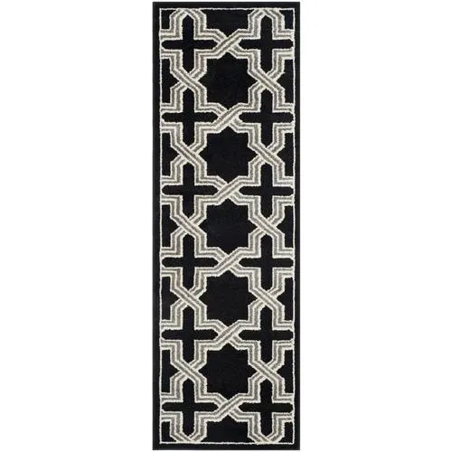 Safavieh Eden 2 x 7 Anthracite/Gray Indoor/Outdoor Geometric Runner, photo 3 of 3
