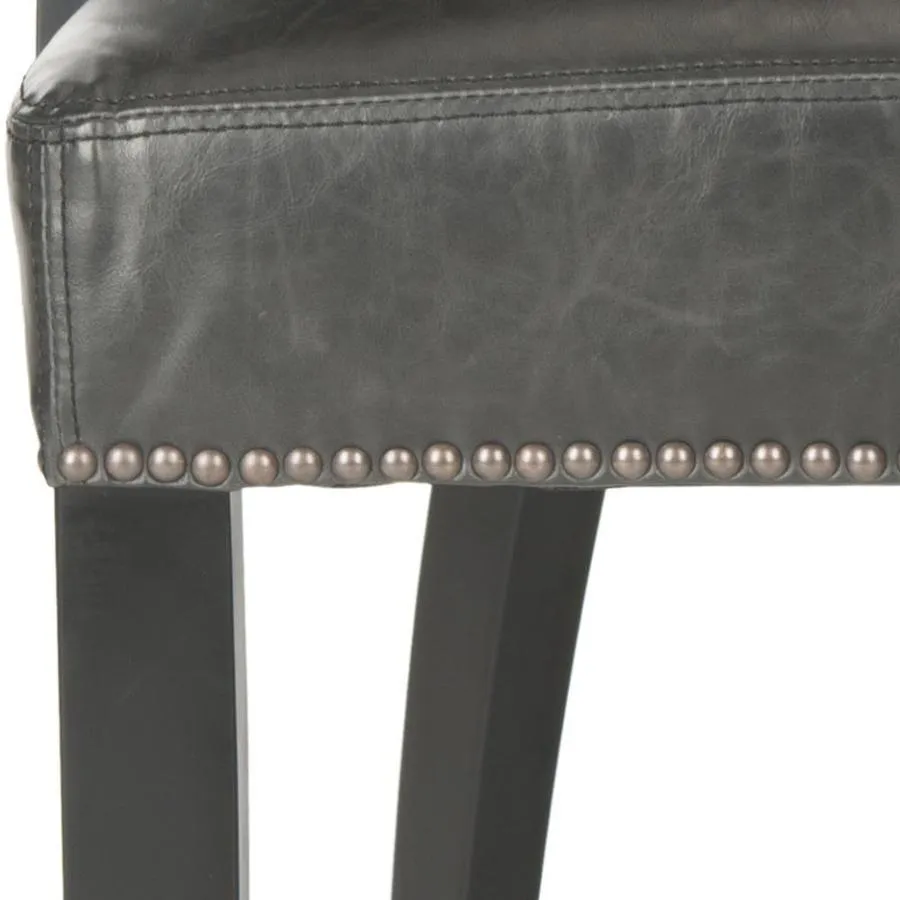 Safavieh Desa Contemporary/Modern Faux Leather Upholstered Side Chair (Wood Frame), photo 3 of 4