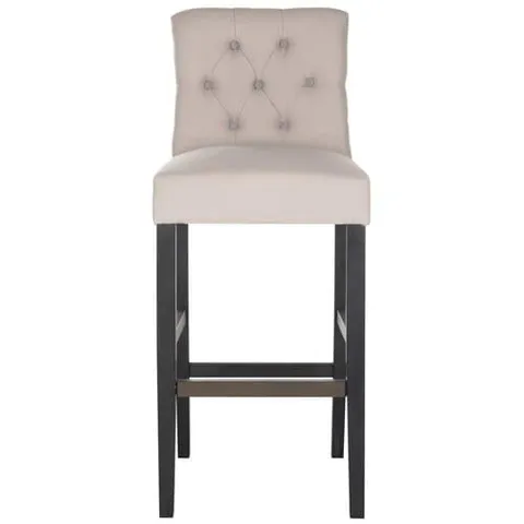 Tiffany Taupe/Gray Upholstered Bar Stool