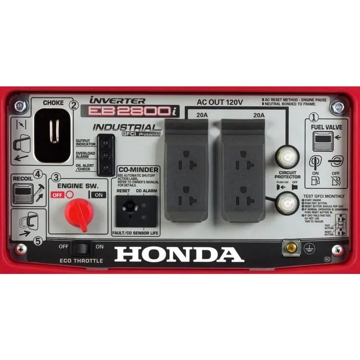 Honda 2800-Watt Recoil Start Gasoline Powered Industrial Inverter Generator, photo 3 of 7