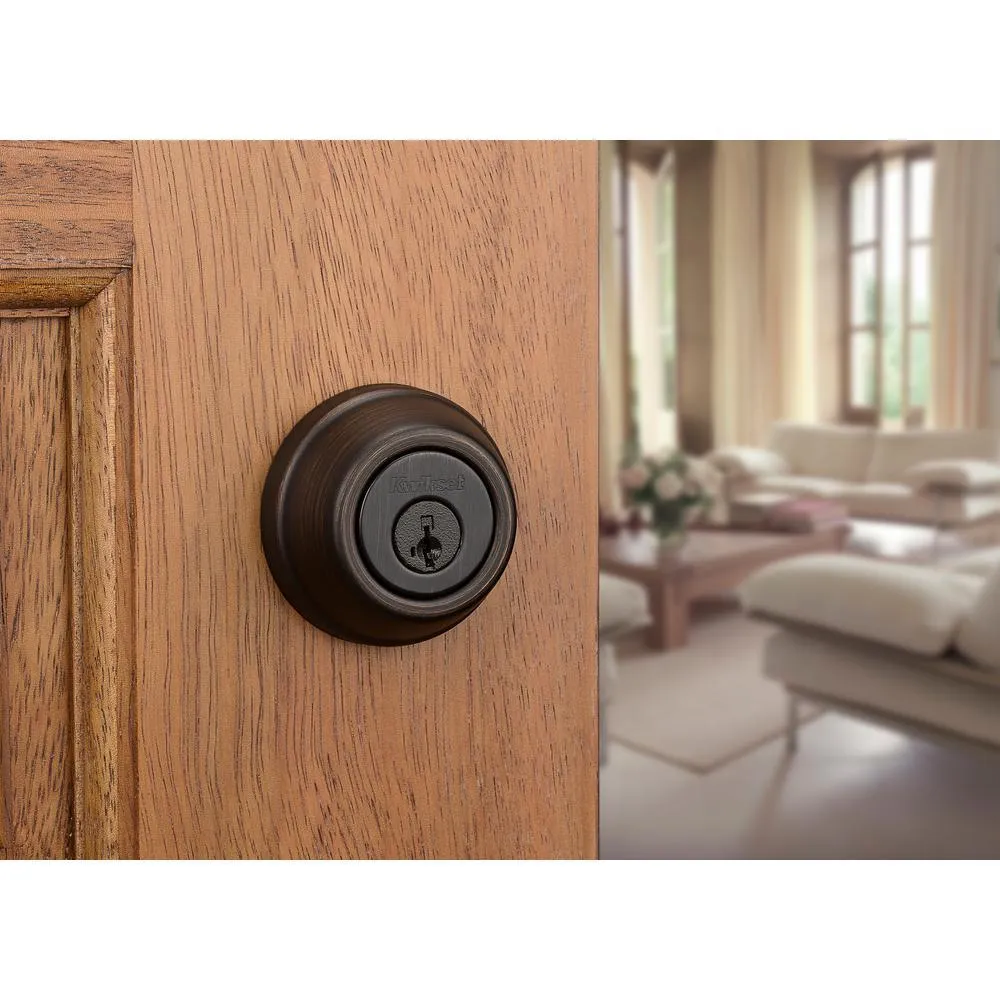 910 Signature Series Single Cylinder Traditional Venetian Bronze Deadbolt with Home Connect Technology, photo 4 of 6
