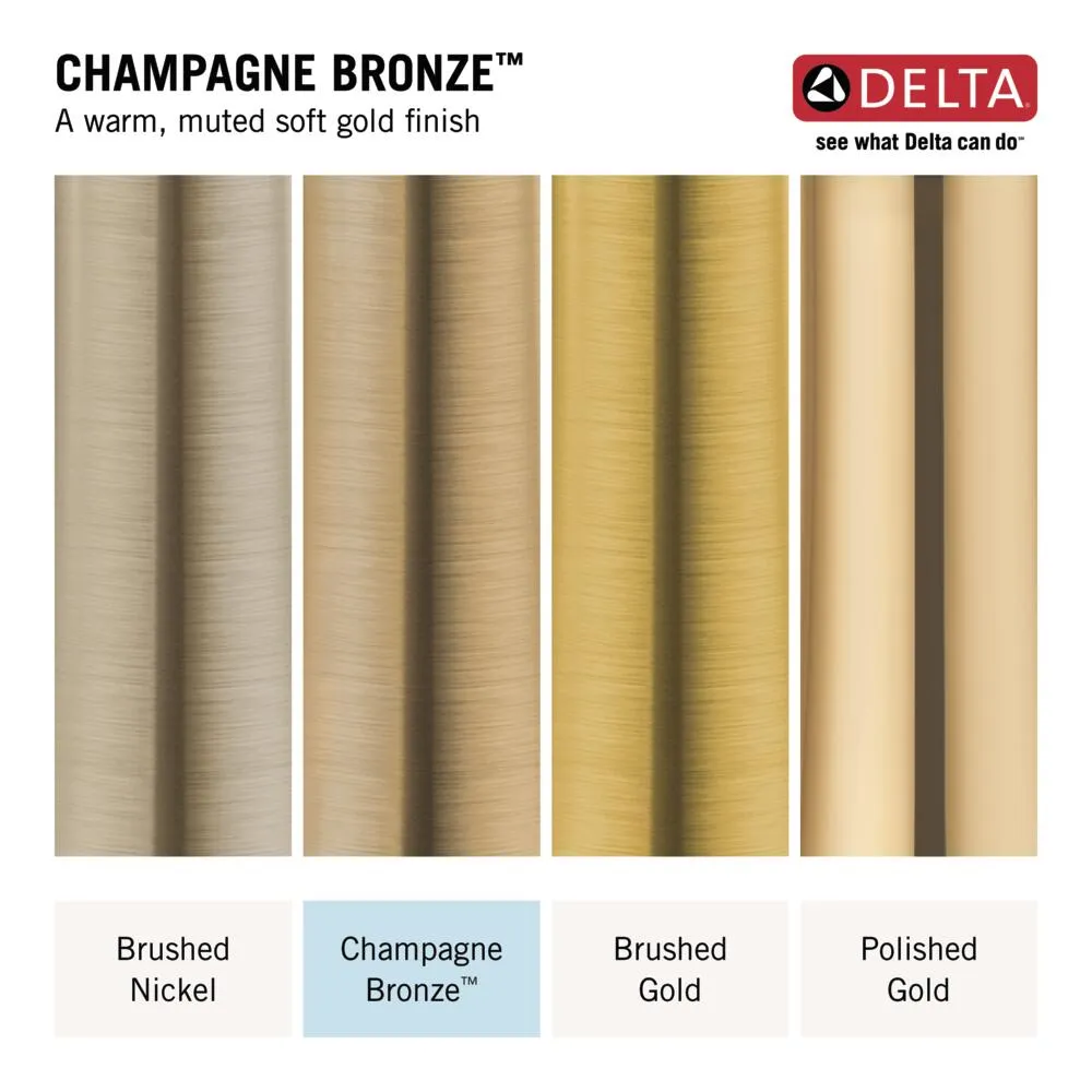 Delta Trinsic Champagne Bronze Lever Shower Valve Trim with Monitor 14 Cartridge, 6.5-in, photo 3 of 8