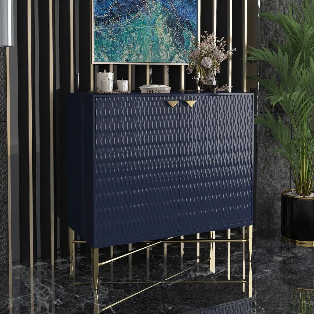 Mondawe 31.5 in. 2-Door Locker Accent Cabinet, Blue, photo 2 of 11