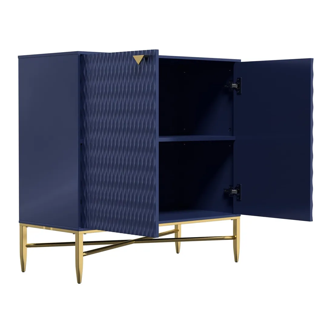 Mondawe 31.5 in. 2-Door Locker Accent Cabinet, Blue, photo 7 of 11