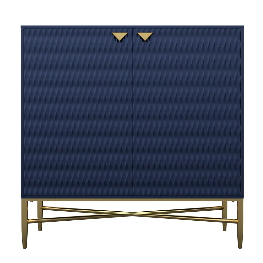 Mondawe 31.5 in. 2-Door Locker Accent Cabinet, Blue, photo 8 of 11