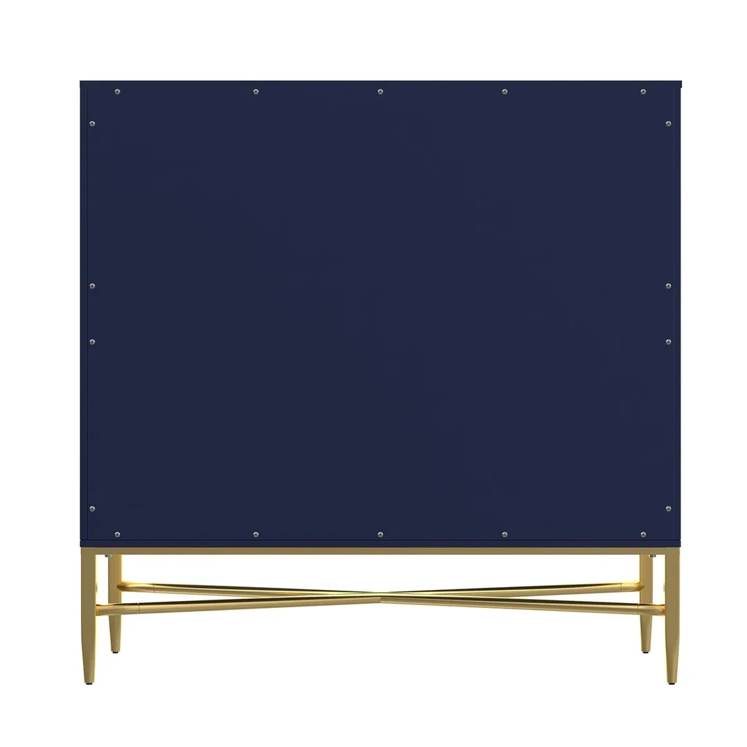 Mondawe 31.5 in. 2-Door Locker Accent Cabinet Chests, Blue, photo 13 of 13