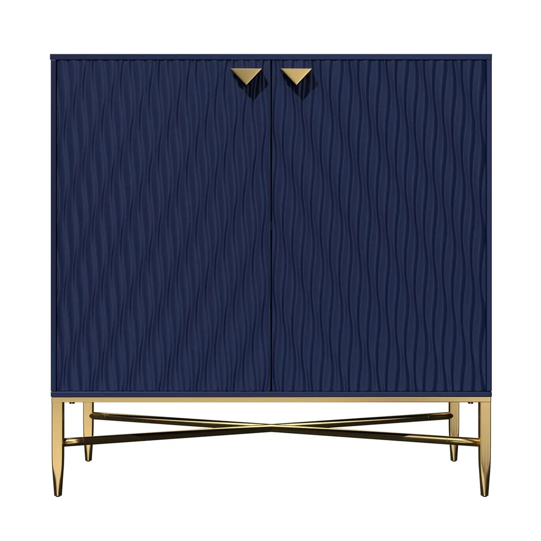 Mondawe 31.5 in. 2-Door Locker Accent Cabinet Chests, Blue, photo 10 of 13
