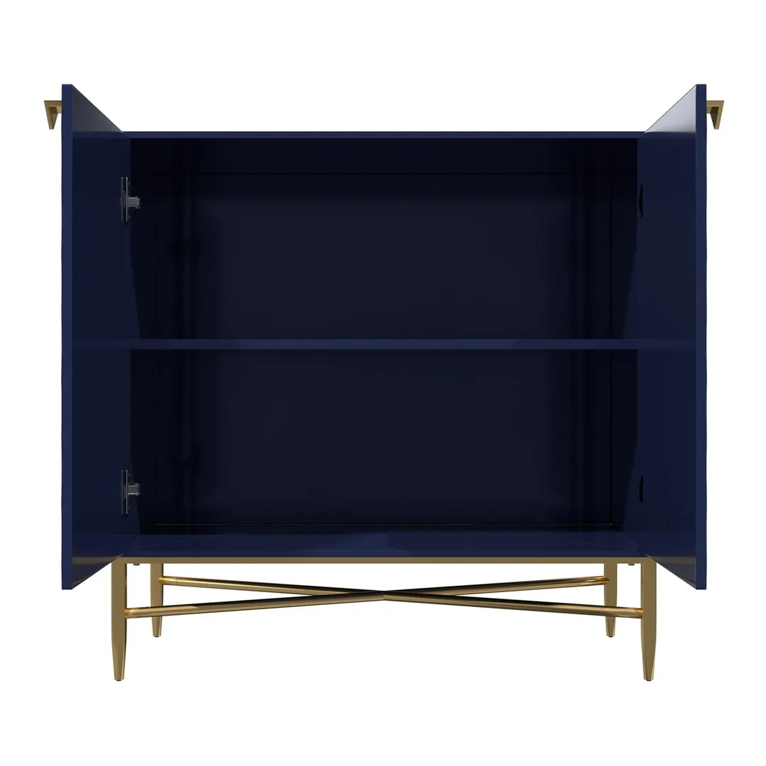 Mondawe 31.5 in. 2-Door Locker Accent Cabinet Chests, Blue, photo 12 of 13