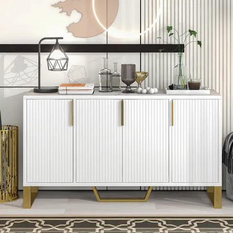 The pinstripe design on the door panel is elegant and understated