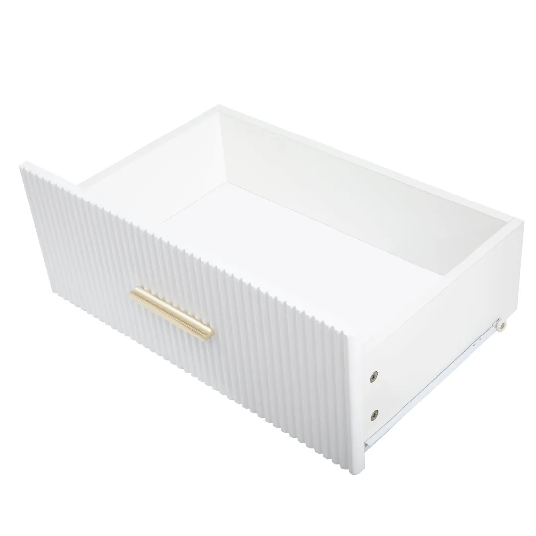 JIMSMAISON The amber-yellow glass doors and marble sticker tabletop are elegant and understated, and the gold metal legs reflect the texture, the design of this cabinet combines the features of modern simplicity and light luxury, photo 4 of 13