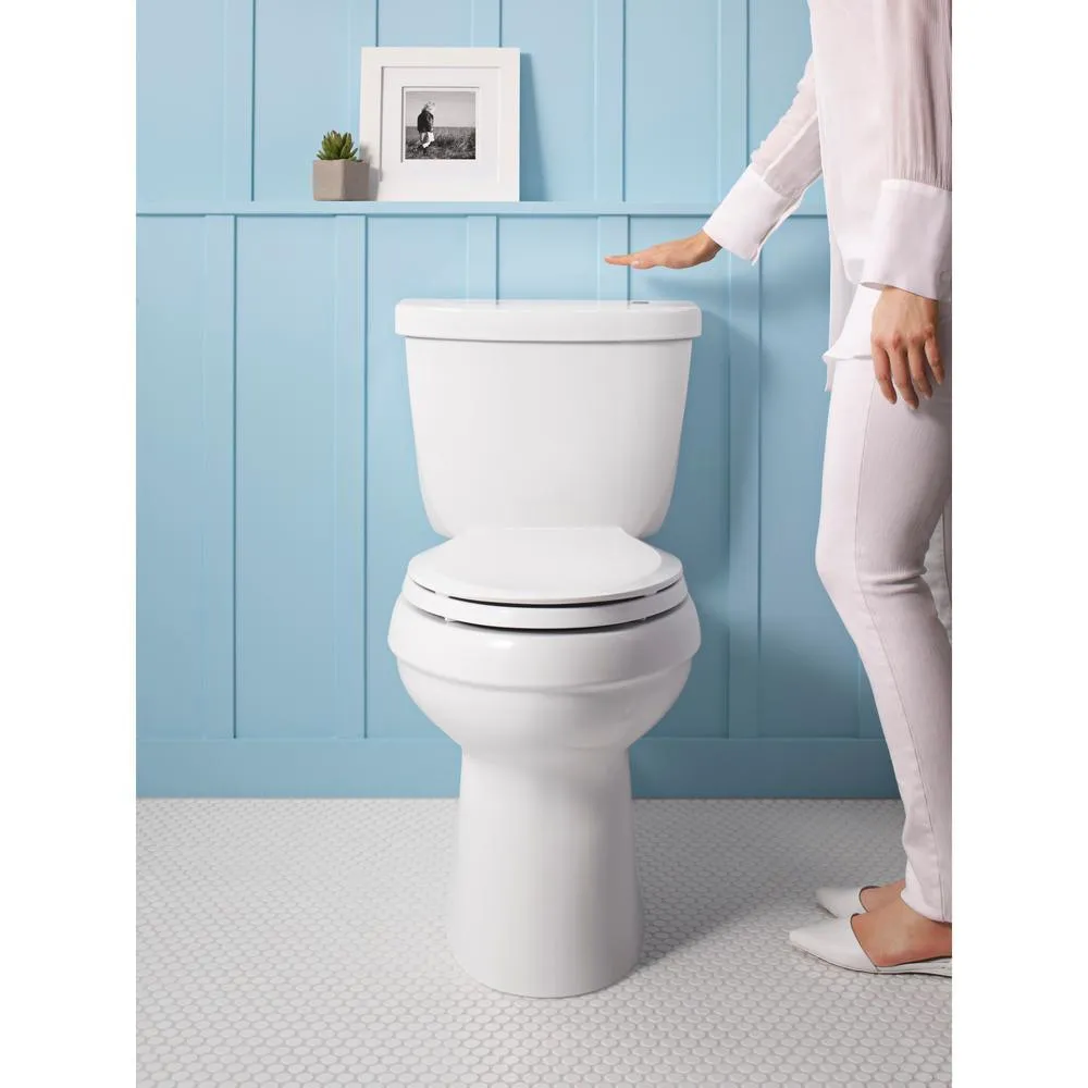 Cachet Quiet-Close Elongated Closed Front Toilet Seat with Grip-Tight Bumpers in White, photo 13 of 22