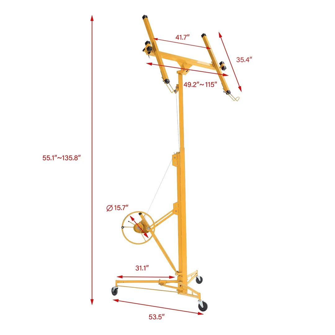 Maocao Hoom 11-ft H x 53.5-in L x 53.5-in W Steel Drywall Lift, photo 3 of 9
