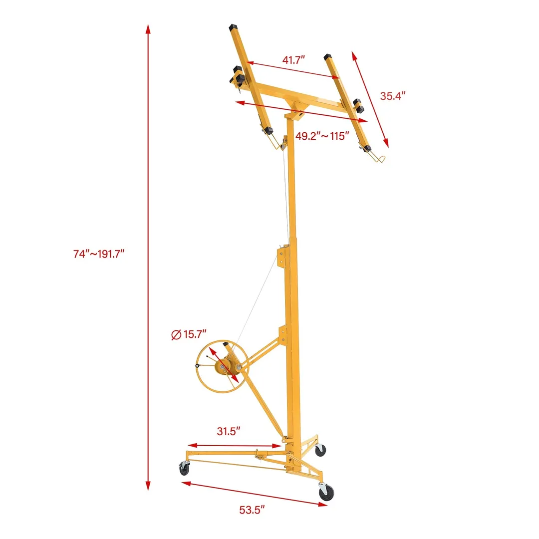 Maocao Hoom 16ft Drywall Lift 16-ft H x 53.5-in L x 53.5-in W Steel Drywall Lift, photo 3 of 9
